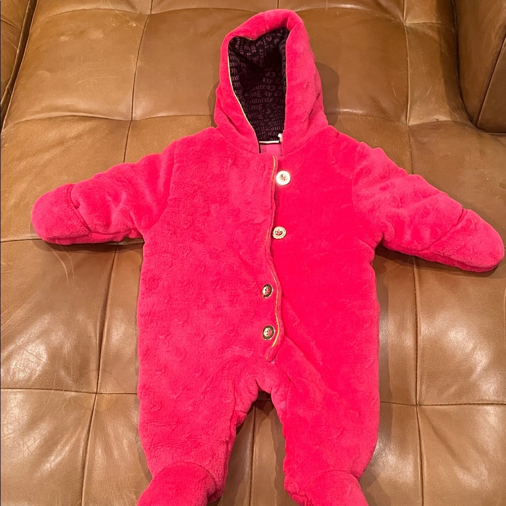 Juicy Couture Vibrant Pink Kids Footie